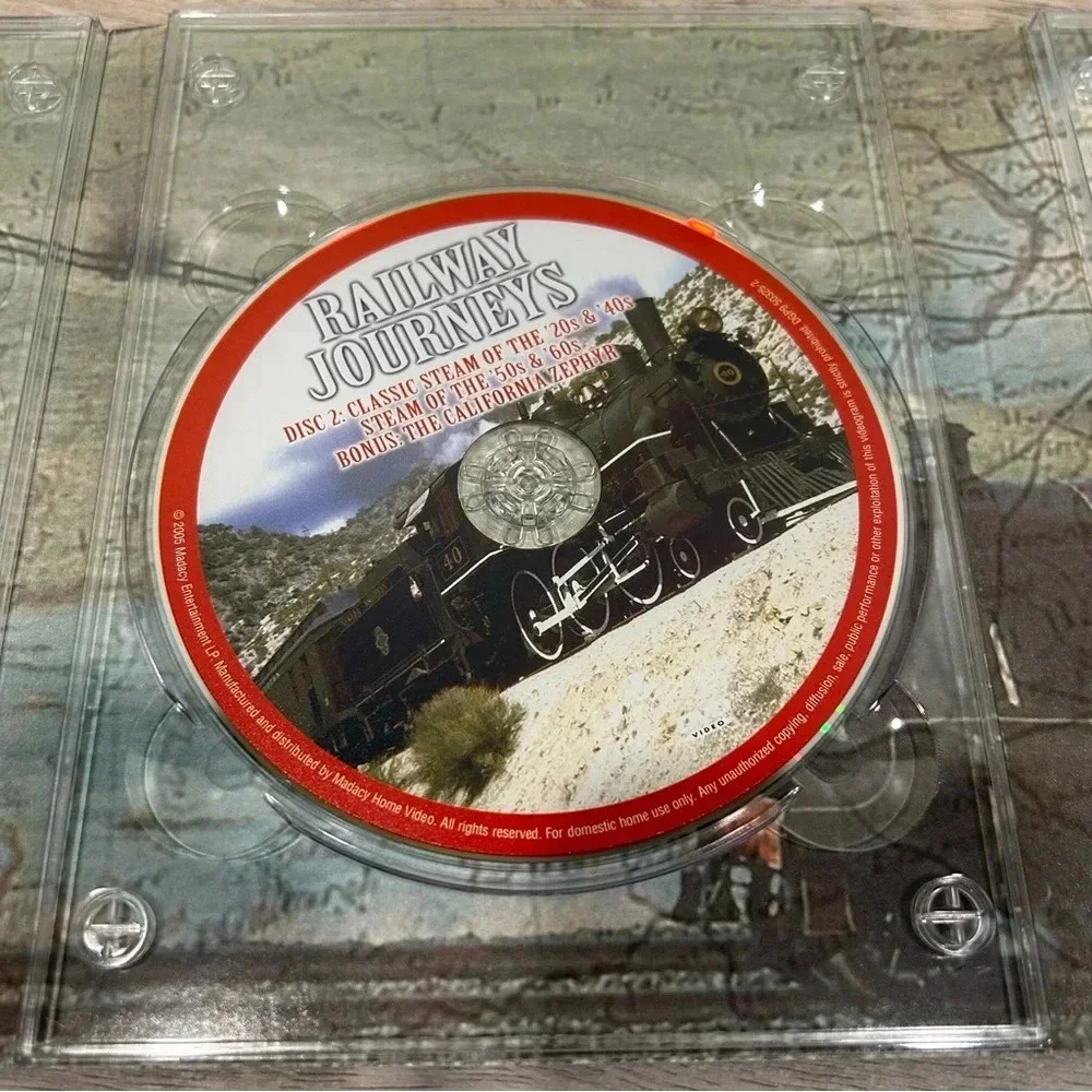 Railway Journeys: The Vanishing Age of Steam DVD 5-Disc Set 2005 Train History - Picture 4 of 11